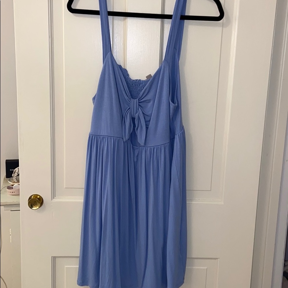 Lavender Bow Front Knit Dress